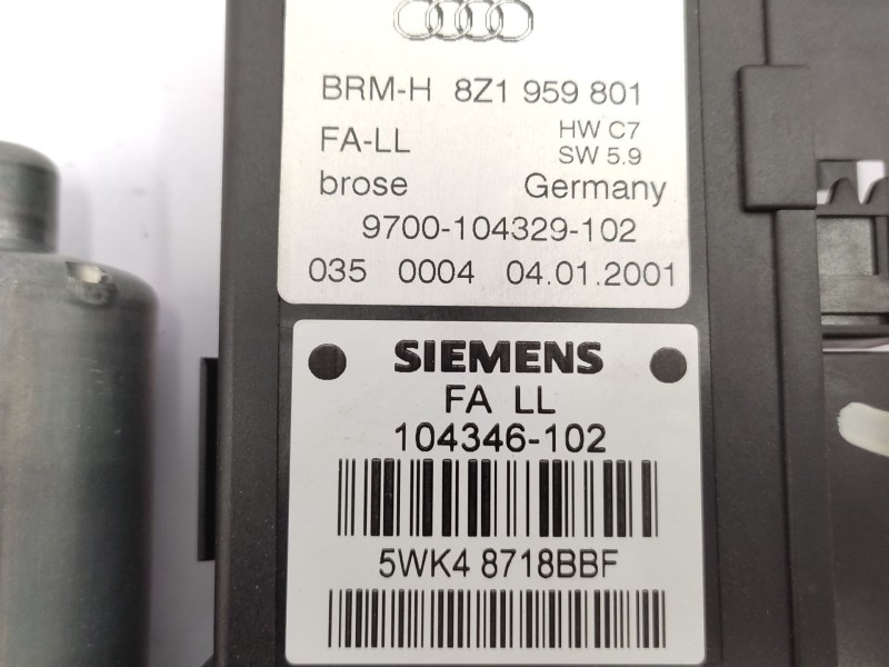 Recambio de motor elevalunas delantero izquierdo para audi a2 (8z0) 1.4 tdi referencia OEM IAM   