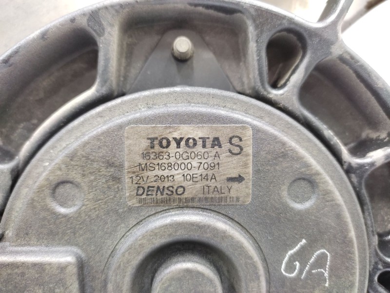 Recambio de electroventilador para toyota corolla (_e12_) 2.0 d-4d (cde120r_, cde120l_) referencia OEM IAM  163600G030 