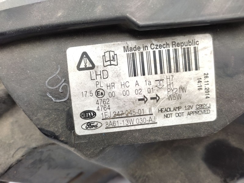 Faro Izquierdo 8a6113w030aj 1734615  - Ford Fiesta Vi (cb1, Ccn) 1.25 4