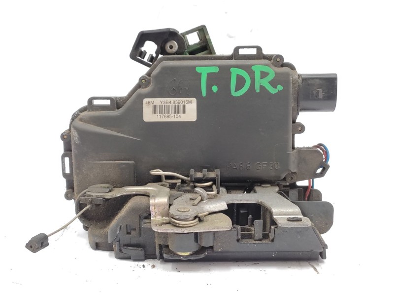 Recambio de cerradura puerta trasera derecha para seat toledo ii (1m2) 1.9 tdi referencia OEM IAM  3B4839016AL 