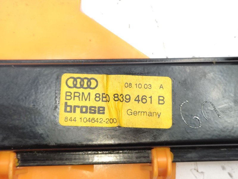 Recambio de elevalunas trasero izquierdo para audi a4 berlina (8e) 1.9 tdi (96kw) referencia OEM IAM  8E0839461C 