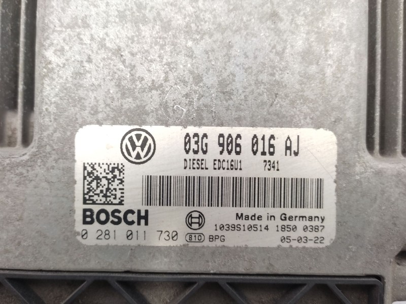 Centralita Motor Uce 03g906016aj 0281011730 - Seat Leon (1p1) 2.0 Tdi 4