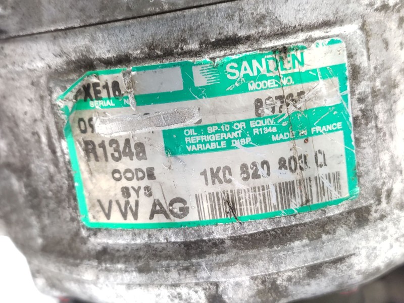 Recambio de compresor aire acondicionado para seat leon (1p1) 2.0 tdi referencia OEM IAM  1K0820859Q 