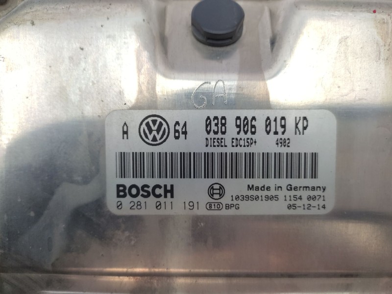 Centralita Motor Uce 038906019kp 0281011191 - Seat Leon (1m1) 1.9 Tdi 4