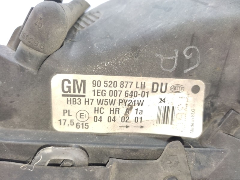 Faro Izquierdo 90520877 9117303  - Opel Astra G Hatchback (t98) 1.6 16v (f08, F48) 4