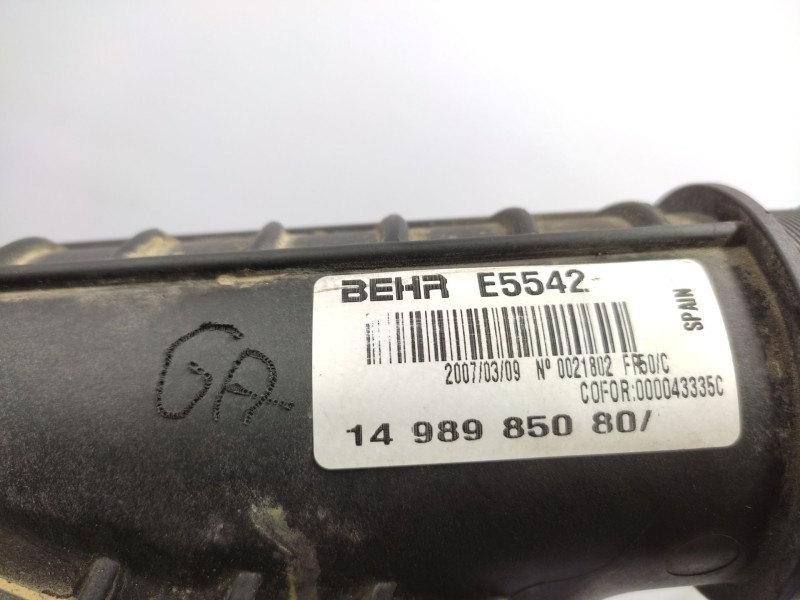 Intercooler 1498985080 0384j9  - Citroën C8 (ea_, Eb_) 2.0 Hdi 3