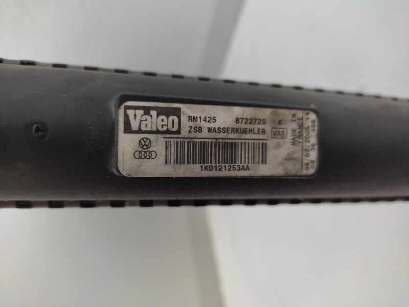 Recambio de radiador agua para seat altea (5p1) 1.9 tdi referencia OEM IAM 1K0121253AA VALEO RM1425 , 872272S