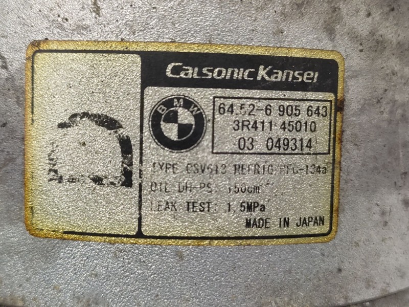Recambio de compresor aire acondicionado para bmw 3 (e46) 320 d referencia OEM IAM  64529145353 