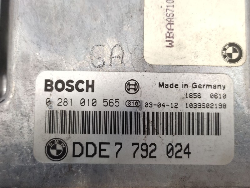 Centralita Motor Uce 7792024 0281010565 - Bmw 3 (e46) 320 D 3