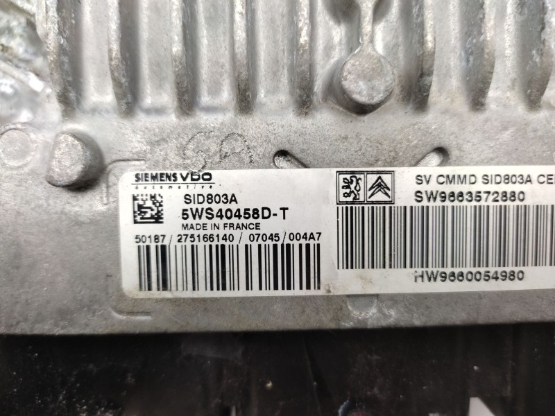 Centralita Motor Uce 9660054980 9663572880 5ws40458d - Citroën C4 Picasso Exclusive 4