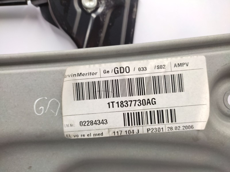 Recambio de elevalunas delantero derecho para volkswagen touran (1t1, 1t2) 1.9 tdi referencia OEM IAM   