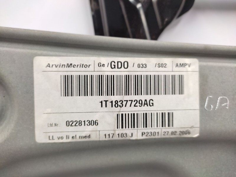 Recambio de elevalunas delantero izquierdo para volkswagen touran (1t1, 1t2) 1.9 tdi referencia OEM IAM   