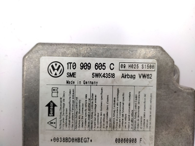 Recambio de centralita airbag para volkswagen touran (1t1, 1t2) 1.9 tdi referencia OEM IAM   