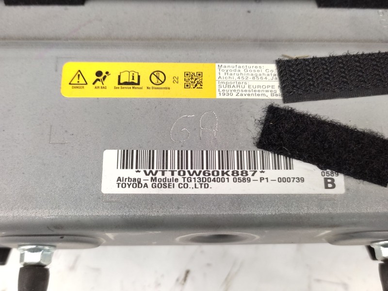 Kit Airbag 98211fl010vh 98271fl010 - Subaru Xv (gt) 1.6 I Awd (gt3) 9