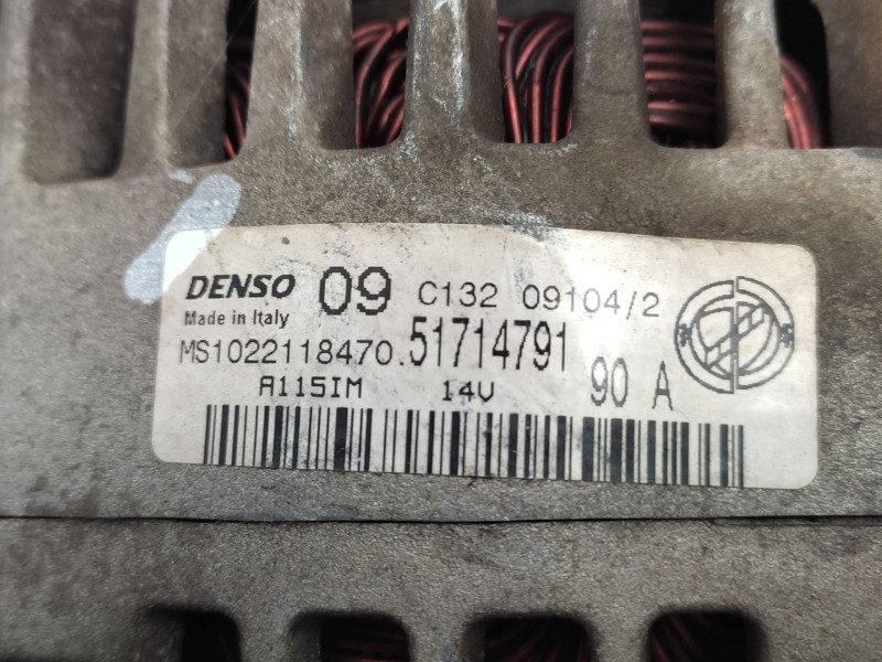 Alternador 51714791 Ms1022118470 - Fiat Idea (350_) 1.4 16v 7