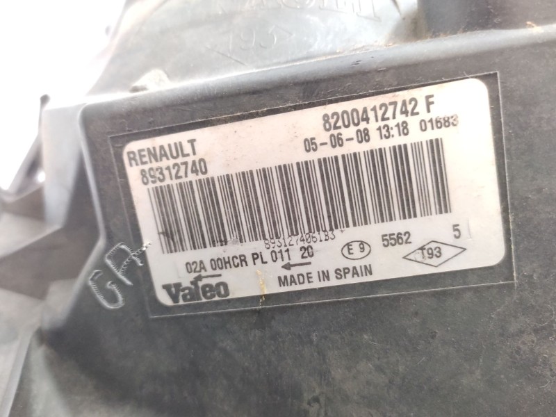 Recambio de faro derecho para renault megane ii (bm0/1_, cm0/1_) 1.6 16v referencia OEM IAM   