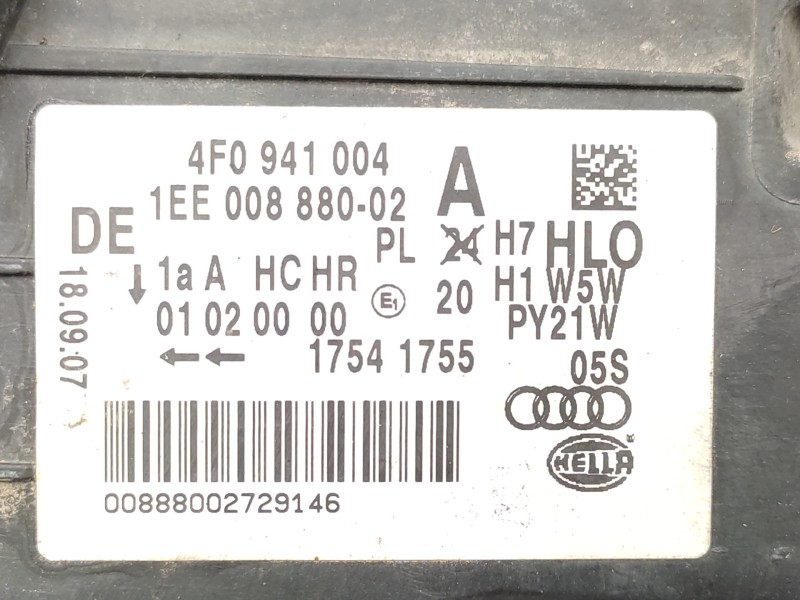 Faro Derecho 4f0941004 1ee00888002 4f0941004a - Audi A6 Berlina (4f2) 2.0 Tdi 4