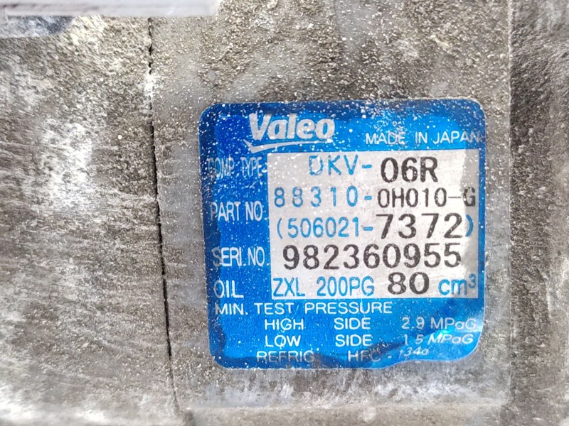 Recambio de compresor aire acondicionado para citroën c1 audace referencia OEM IAM  6453RJ 