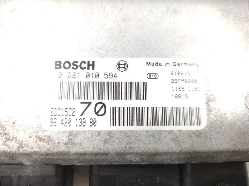 Centralita Motor Uce 9642013980 0281010594 - Peugeot 206 Berlina Xt 5