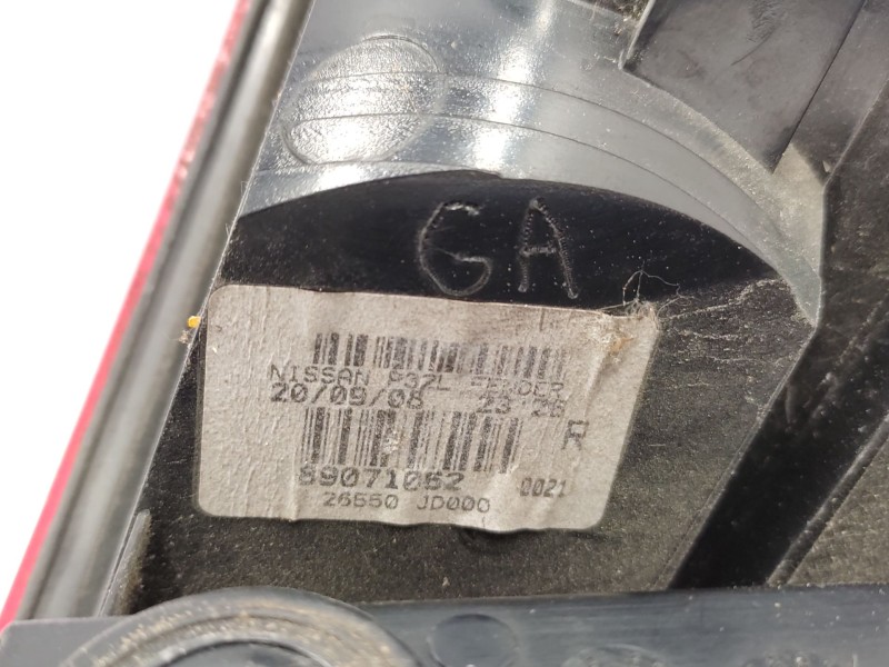 Recambio de piloto trasero derecho para nissan qashqai i (j10, nj10) 2.0 referencia OEM IAM   