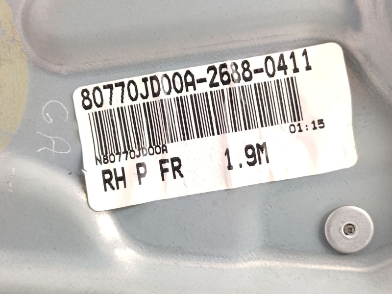 Recambio de elevalunas delantero derecho para nissan qashqai i (j10, nj10) 2.0 referencia OEM IAM   