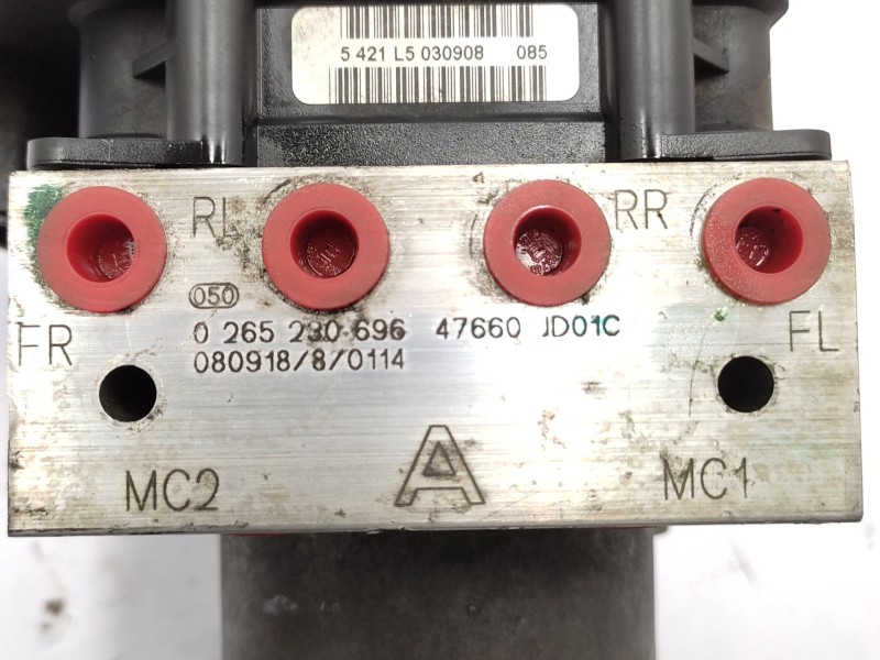 Abs 47660jd01c 0265230696 - Nissan Qashqai I (j10, Nj10) 2.0 6