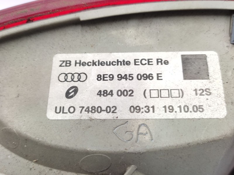 Recambio de piloto trasero derecho para audi a4 avant (8e) 2.0 tdi referencia OEM IAM   
