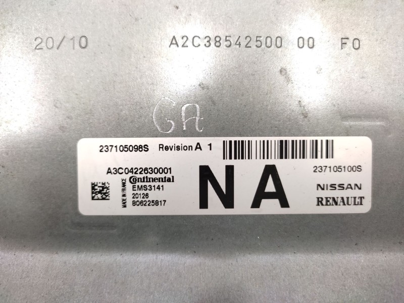 Centralita Motor Uce 237105098s 237105100s A3c0422630001 - Dacia Sandero Stepway Essential 3