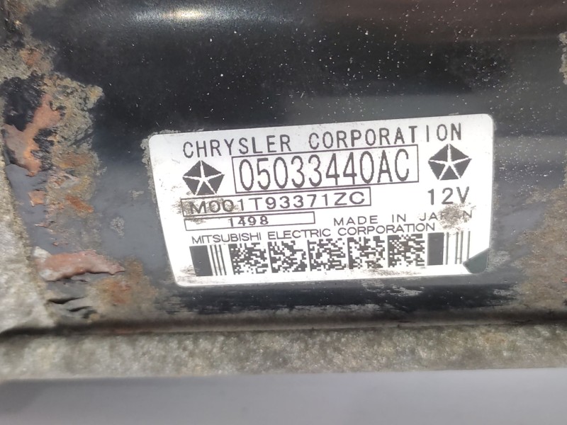 Motor Arranque 5033440ac M001t93371zc - Dodge Caliber 2.0 Crd 5