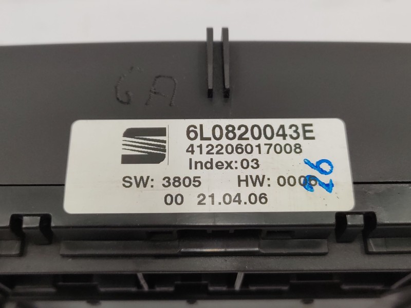 Recambio de mando climatizador para seat ibiza iii (6l1) 1.4 16v referencia OEM IAM   