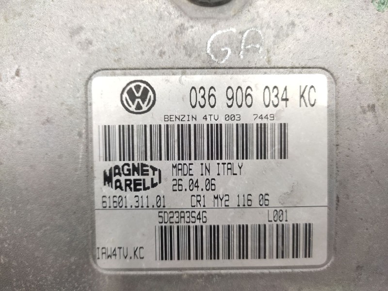 Recambio de centralita motor uce para seat ibiza iii (6l1) 1.4 16v referencia OEM IAM   