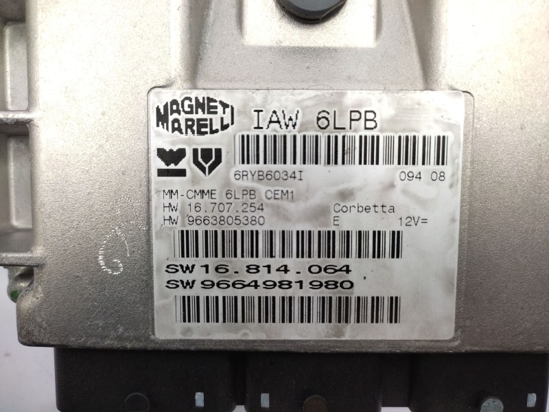 Recambio de centralita motor uce para citroën c4 picasso i monospace (ud_) 1.8 i 16v referencia OEM IAM   
