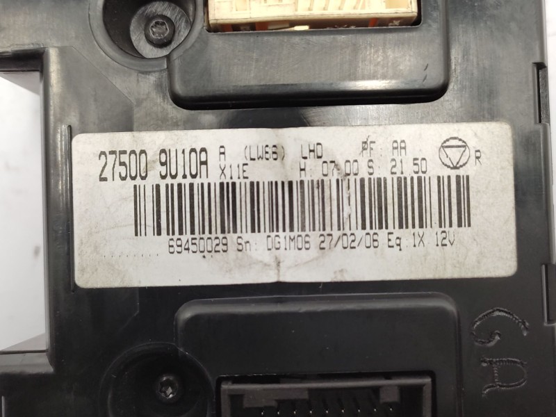 Recambio de mando climatizador para nissan note (e11, ne11) 1.5 dci referencia OEM IAM  275009U10A 