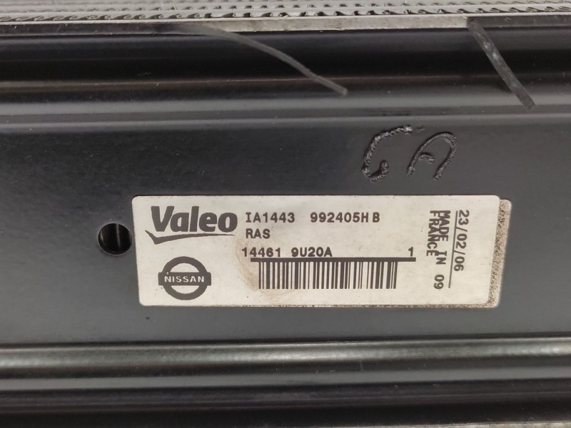 Intercooler 144619u20a 992405 - Nissan Note (e11, Ne11) 1.5 Dci 3
