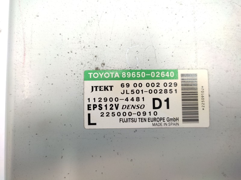 Modulo Electronico 8965002640  - Toyota Auris Hybrid Active 3