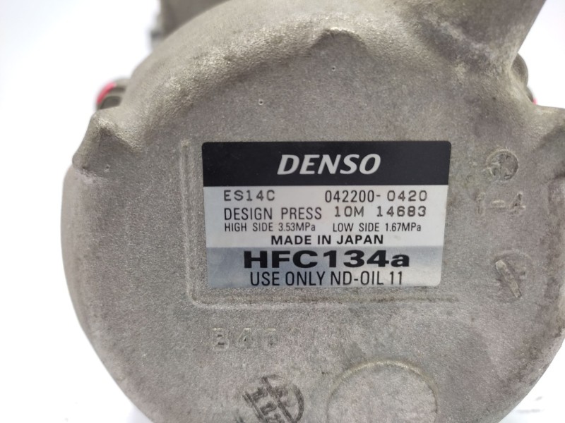 Recambio de compresor aire acondicionado para toyota auris hybrid active referencia OEM IAM 8837047031  0422000420