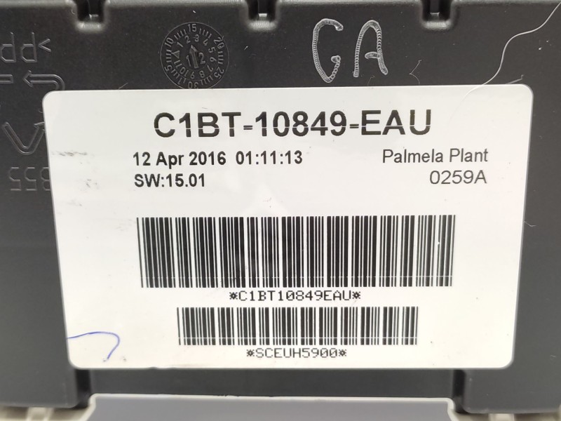 Cuadro Instrumentos C1bt10849eau  - Ford Fiesta Vi (cb1, Ccn) 1.25 7
