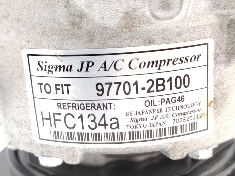 Recambio de compresor aire acondicionado para hyundai grandeur 2.2 diesel referencia OEM IAM   