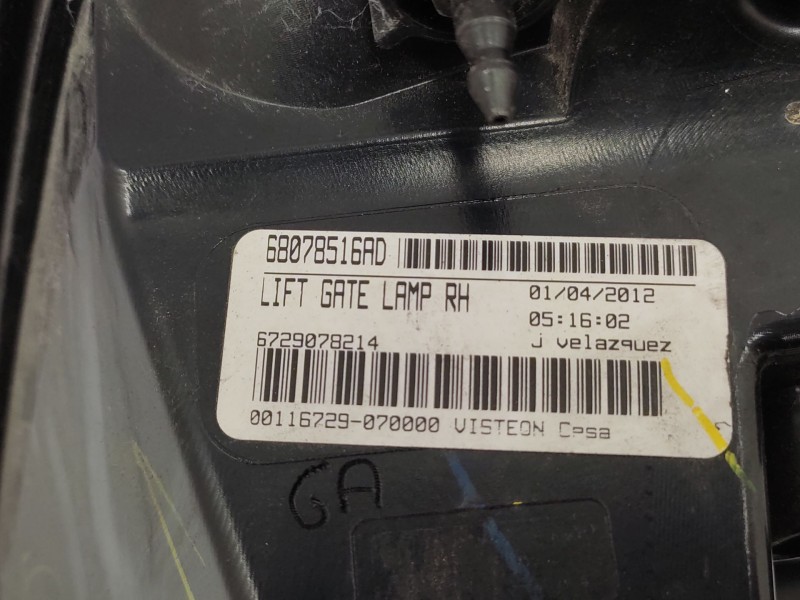 Recambio de piloto trasero derecho interior para fiat freemont (345_) 2.0 jtd referencia OEM IAM   