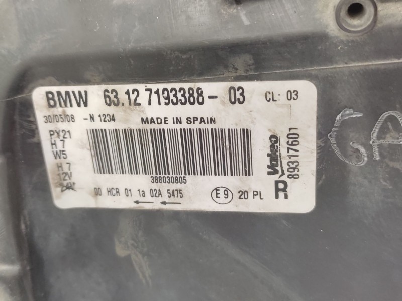 Faro Derecho 63127193388 63117193388  - Bmw 1 (e87) 118 D 4