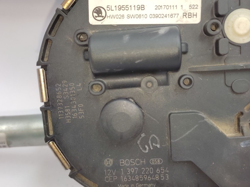 Recambio de motor limpia delantero para skoda yeti (5l) 1.2 tsi referencia OEM IAM   