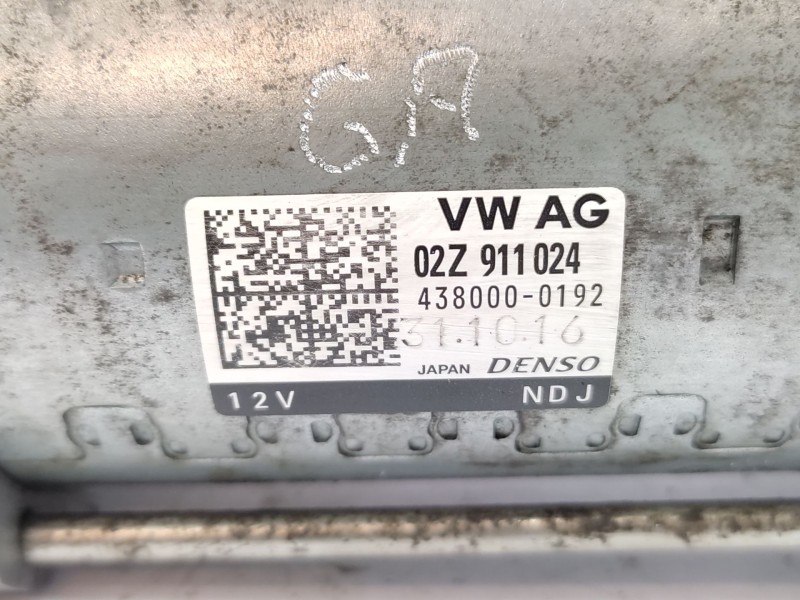 Motor Arranque 02z911024 4380000192 - Skoda Yeti (5l) 1.2 Tsi 6