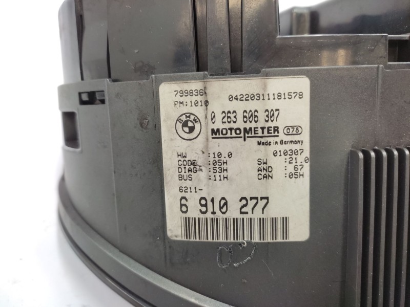 Recambio de cuadro instrumentos para bmw 3 (e46) 320 d referencia OEM IAM  62116985645 