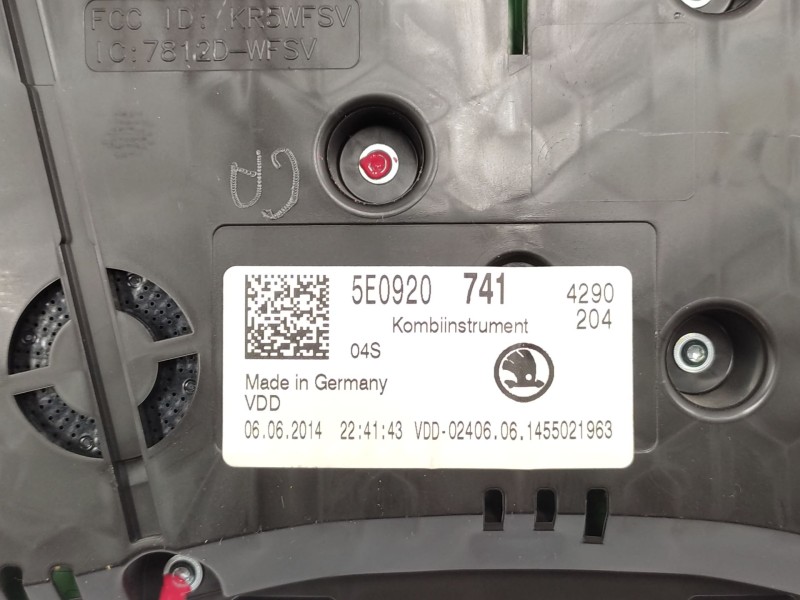 Cuadro Instrumentos 5e0920741  - Skoda Octavia Iii (5e3, Nl3, Nr3) 1.6 Tdi 5