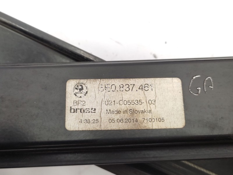 Elevalunas Delantero Izquierdo 5e0837461  - Skoda Octavia Iii (5e3, Nl3, Nr3) 1.6 Tdi 4
