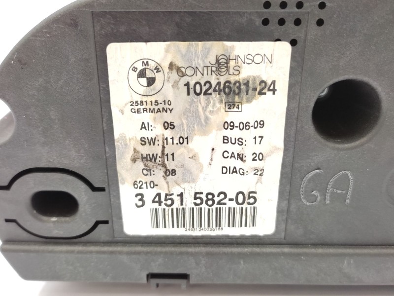 Cuadro Instrumentos 3451582 62103451582  - Bmw X3 (e83) Xdrive 20 D 5