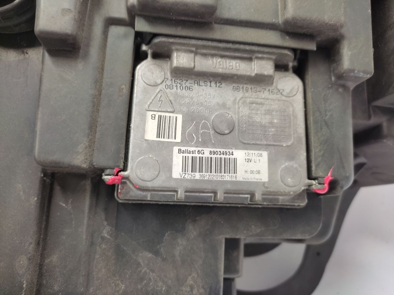 Recambio de faro derecho para citroën c5 iii break (rw_) 2.0 16v (rwrfjc, rwrfjf) referencia OEM IAM  6206Q1 