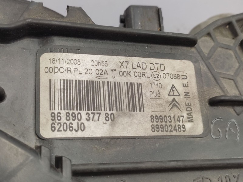 Recambio de faro derecho para citroën c5 iii break (rw_) 2.0 16v (rwrfjc, rwrfjf) referencia OEM IAM  6206Q1 