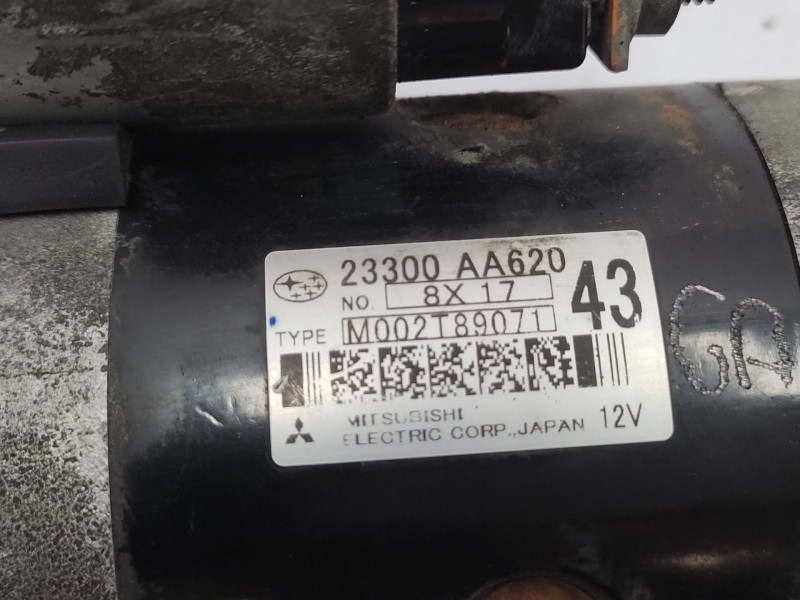 Recambio de motor arranque para subaru impreza hatchback (gr, gh, g3) 2.0 d awd referencia OEM IAM   