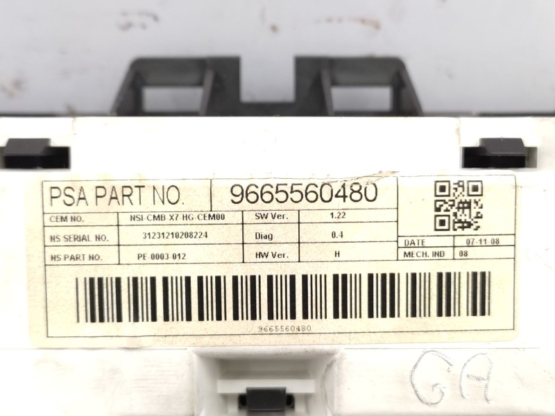 Cuadro Instrumentos 9665560480 6103aa  - Citroën C5 Iii Break (rw_) 2.0 16v (rwrfjc, Rwrfjf) 6